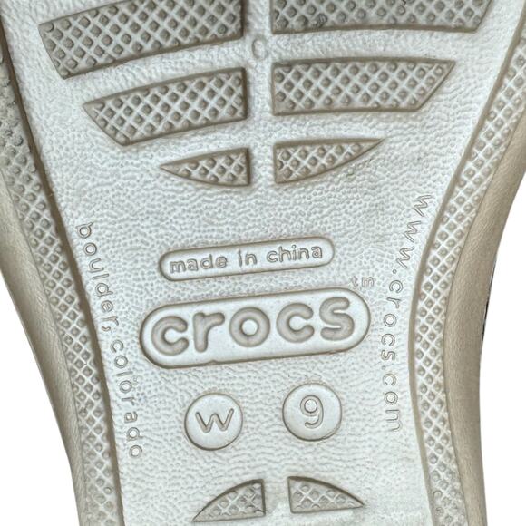 Crocs Women's Patricia II Leopard Print Wedge Slip On Sandal - Size 9 - Picture 9 of 9